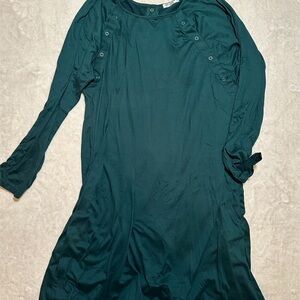 Dark Green labor gown